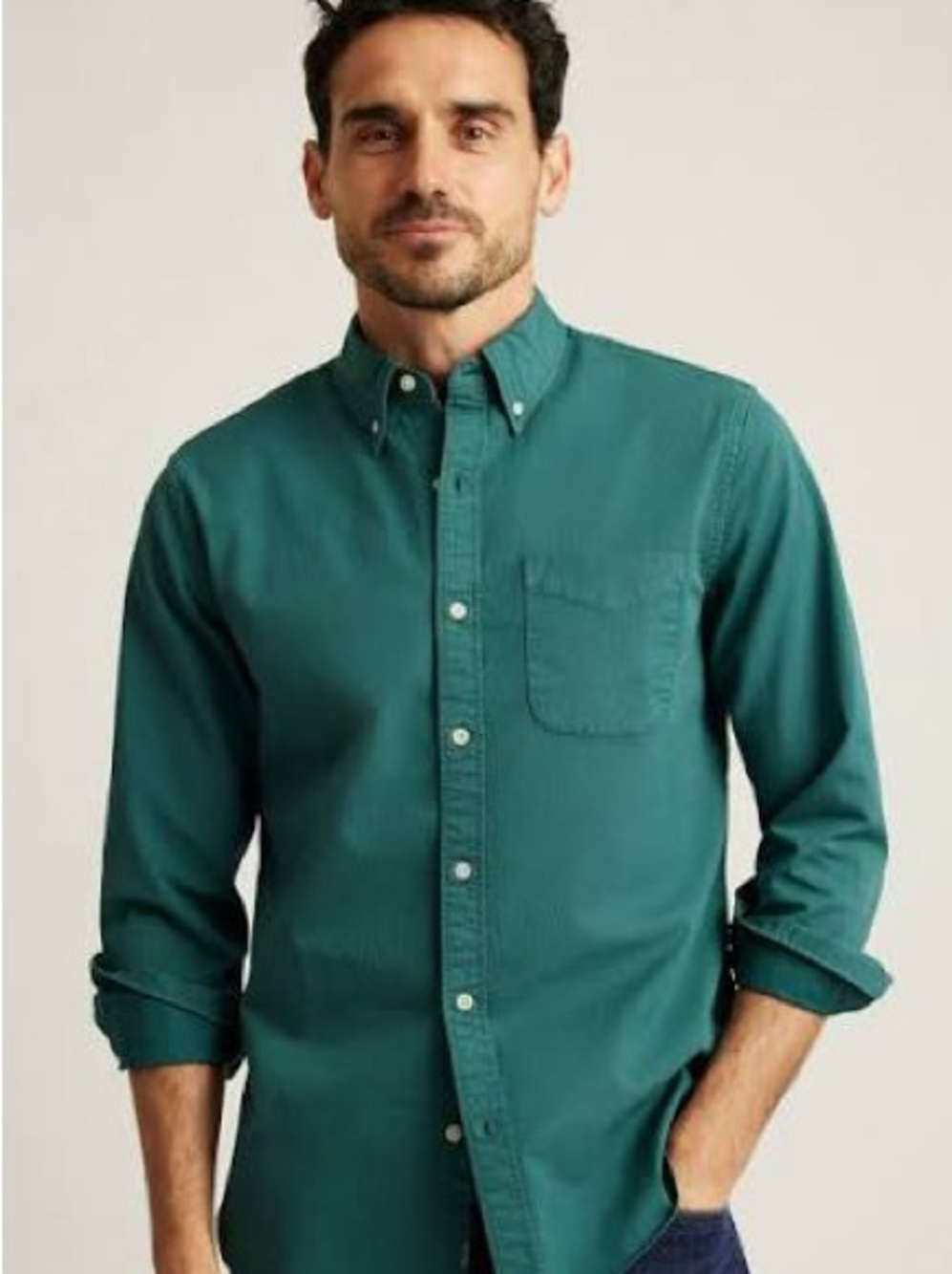 Bonobos  Green Long-Sleeve Button-Down Shirt